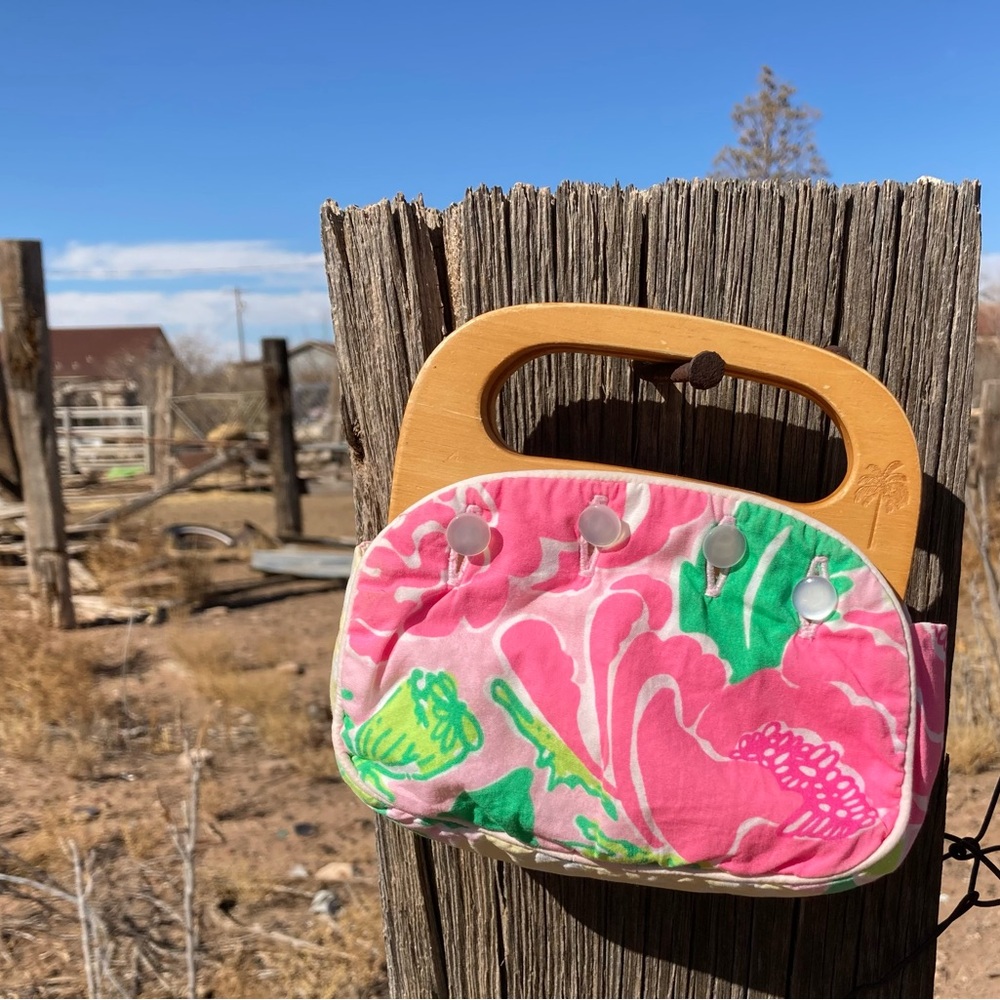 Lilly Pulitzer Colorful Mini Bermuda Bag 90s Vintage